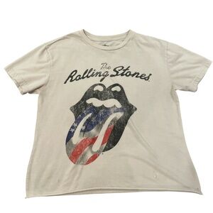 The Rolling Stones Cropped T-Shirt Size Medium